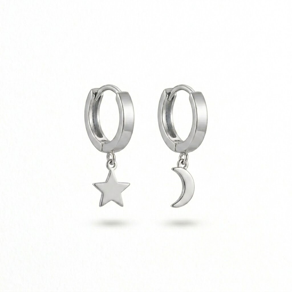 Astra Moon & Star Drop Earring
