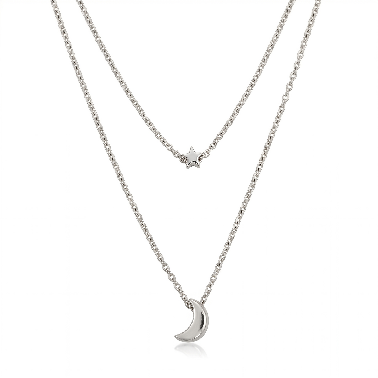 Astra Moon & Star Layered Necklace