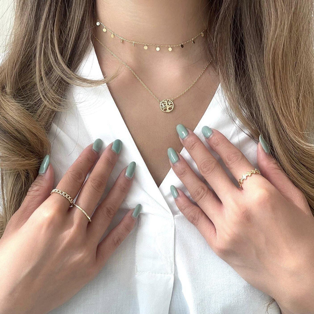 Mini Floating Disc Necklace - ShopHannaLee