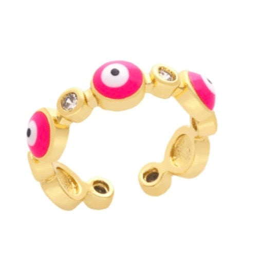 The Enamel Eye Eternity Ring