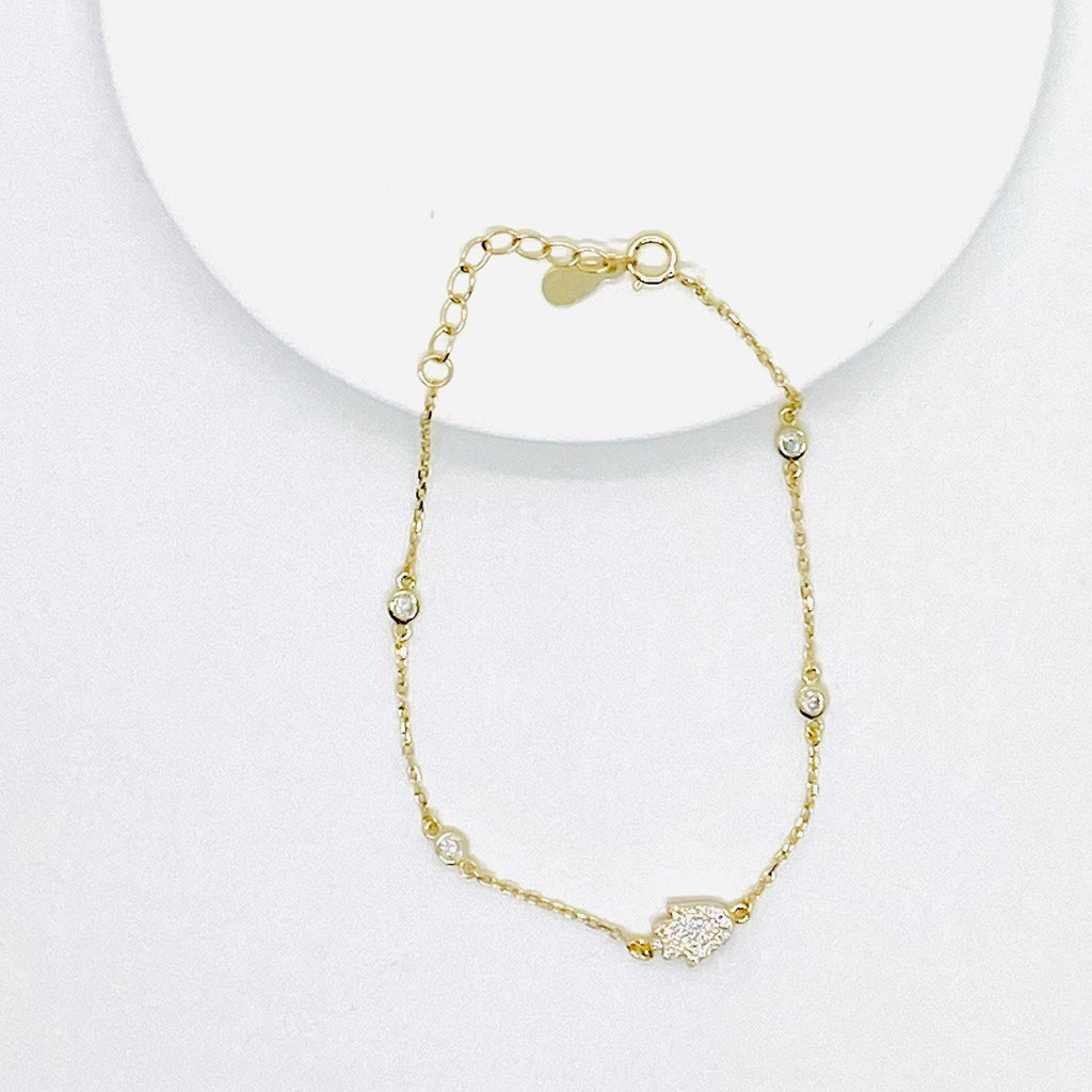 Diamond By The Yard Hamsa Bracelet - ShopHannaLee