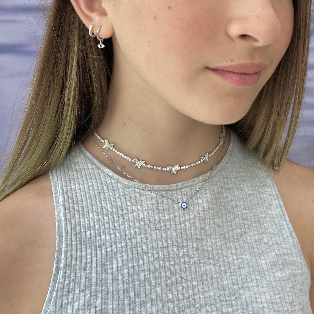 Mini Evil Eye Necklace - ShopHannaLee