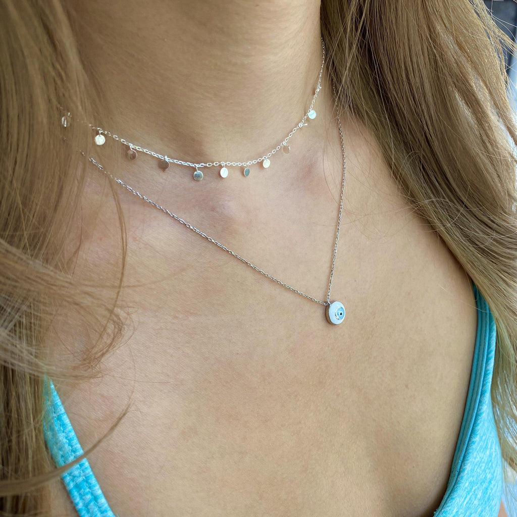 Mini Floating Disc Necklace - ShopHannaLee