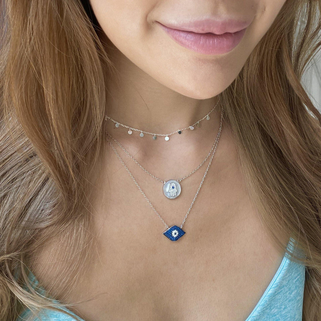 Mini Floating Disc Necklace - ShopHannaLee