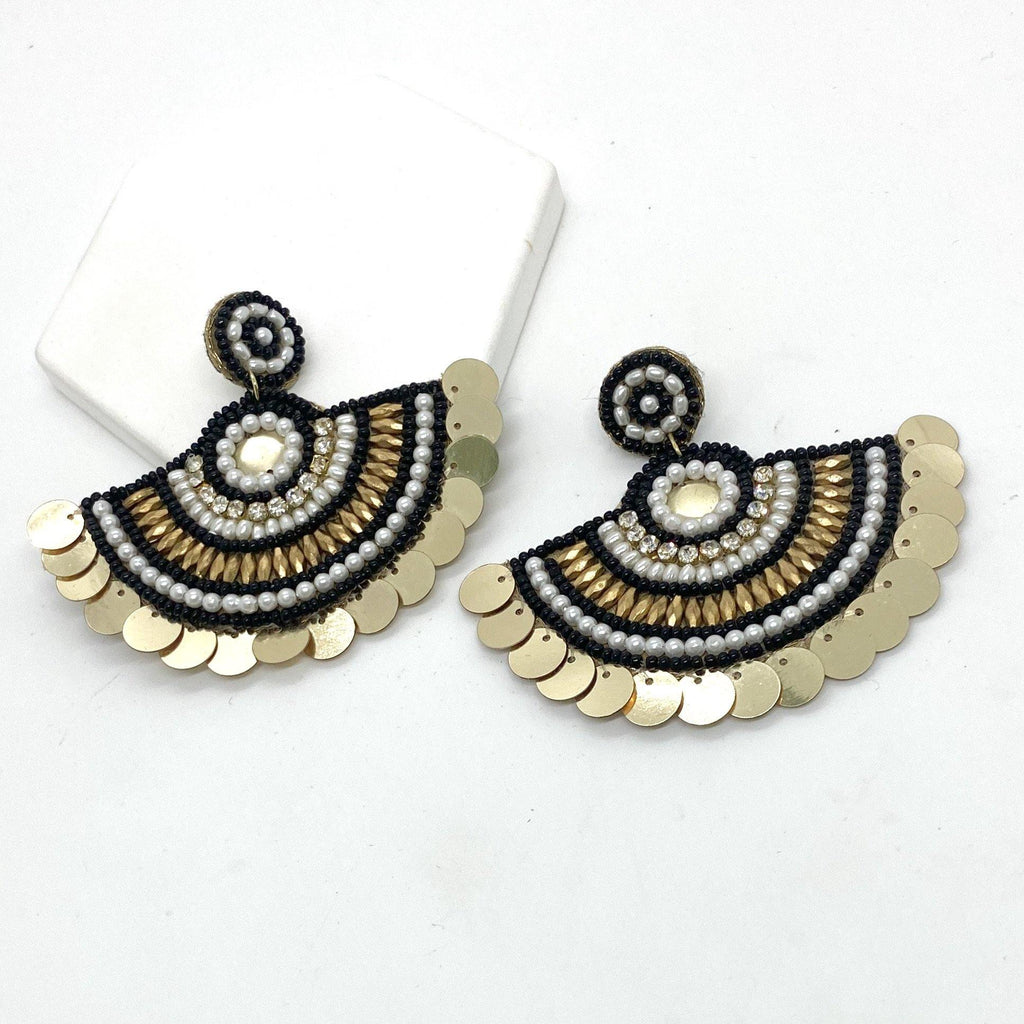 The Beaded Arch Earrings - ShopHannaLee