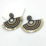 The Beaded Arch Earrings