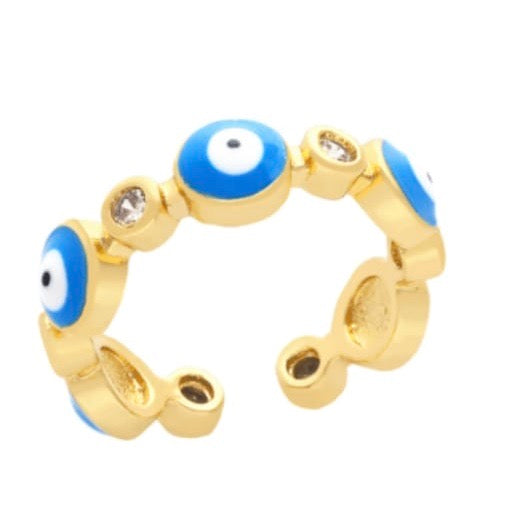The Enamel Eye Eternity Ring