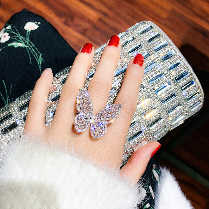 The Crystal Butterfly Ring