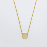 Plain Disc Necklace