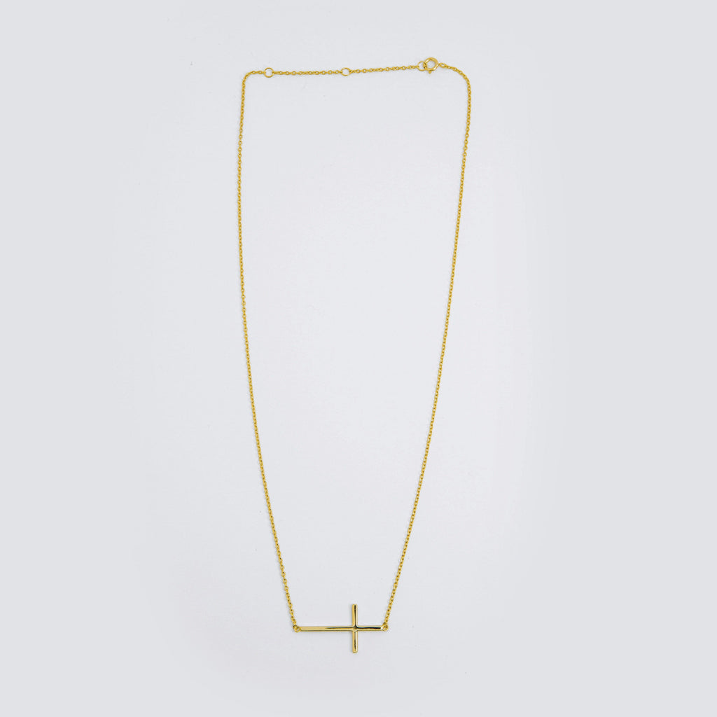 Side Cross Necklace - ShopHannaLee