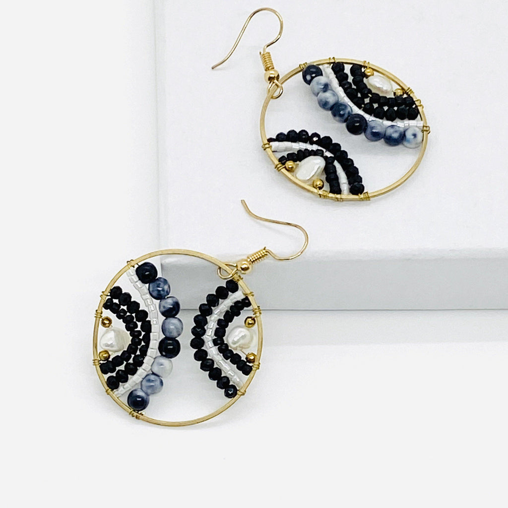 Beaded Wheel Earring - ShopHannaLee