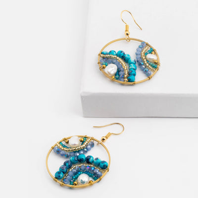 Beaded Wheel Earring - ShopHannaLee