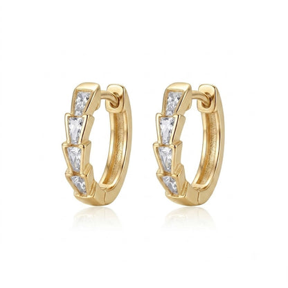 Aspen CZ Huggie Hoops