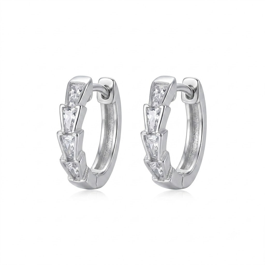 Aspen CZ Huggie Hoops