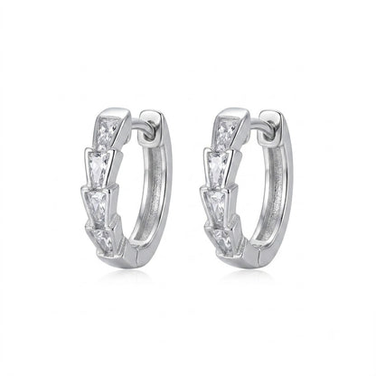 Aspen CZ Huggie Hoops
