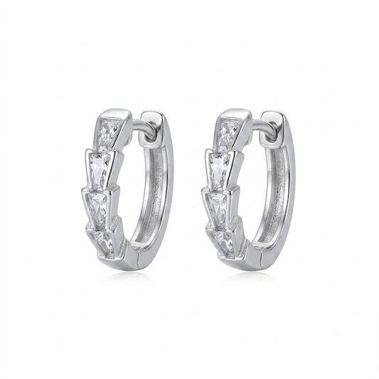 Aspen CZ Huggie Hoops
