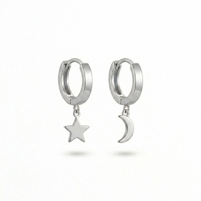 Astra Moon & Star Drop Earring