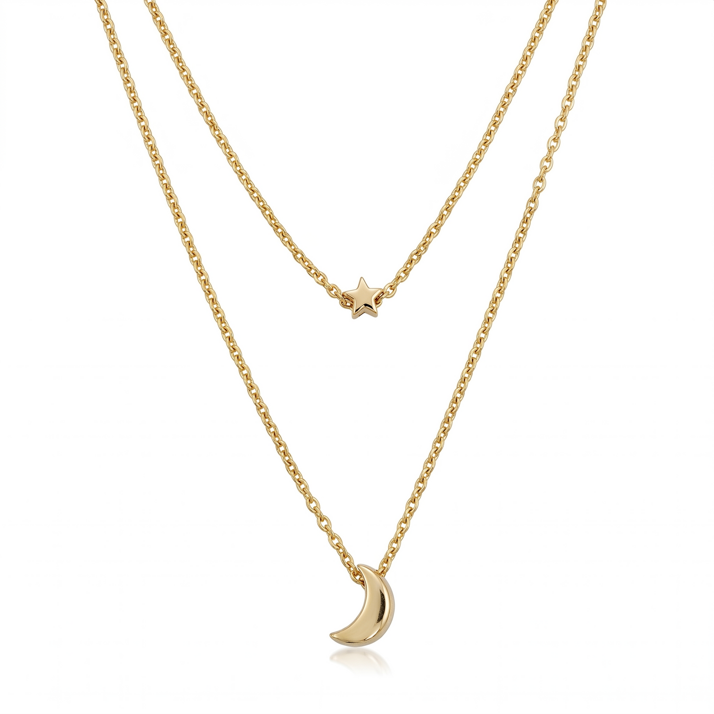 Astra Moon & Star Layered Necklace