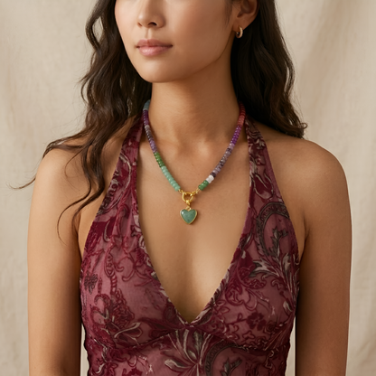 Aura Deep Chromatic Beaded Necklace