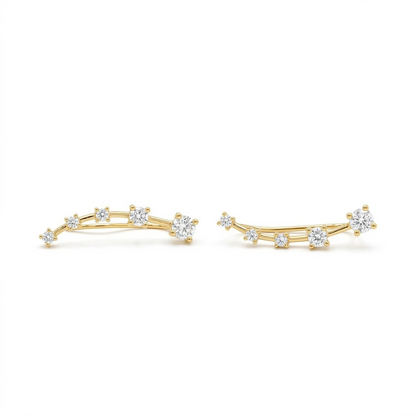 Clair Five-CZ Ear Climber