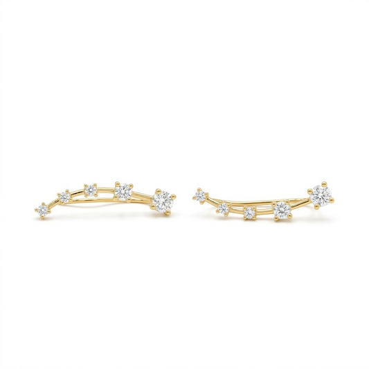 Clair Five-CZ Ear Climber
