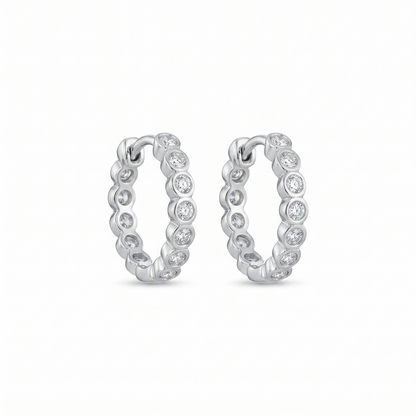 Clair Bezel CZ Huggies
