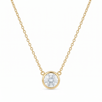 Clair Medium Bezel Necklace