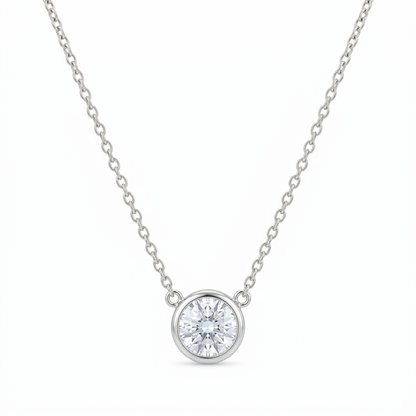 Clair Medium Bezel Necklace