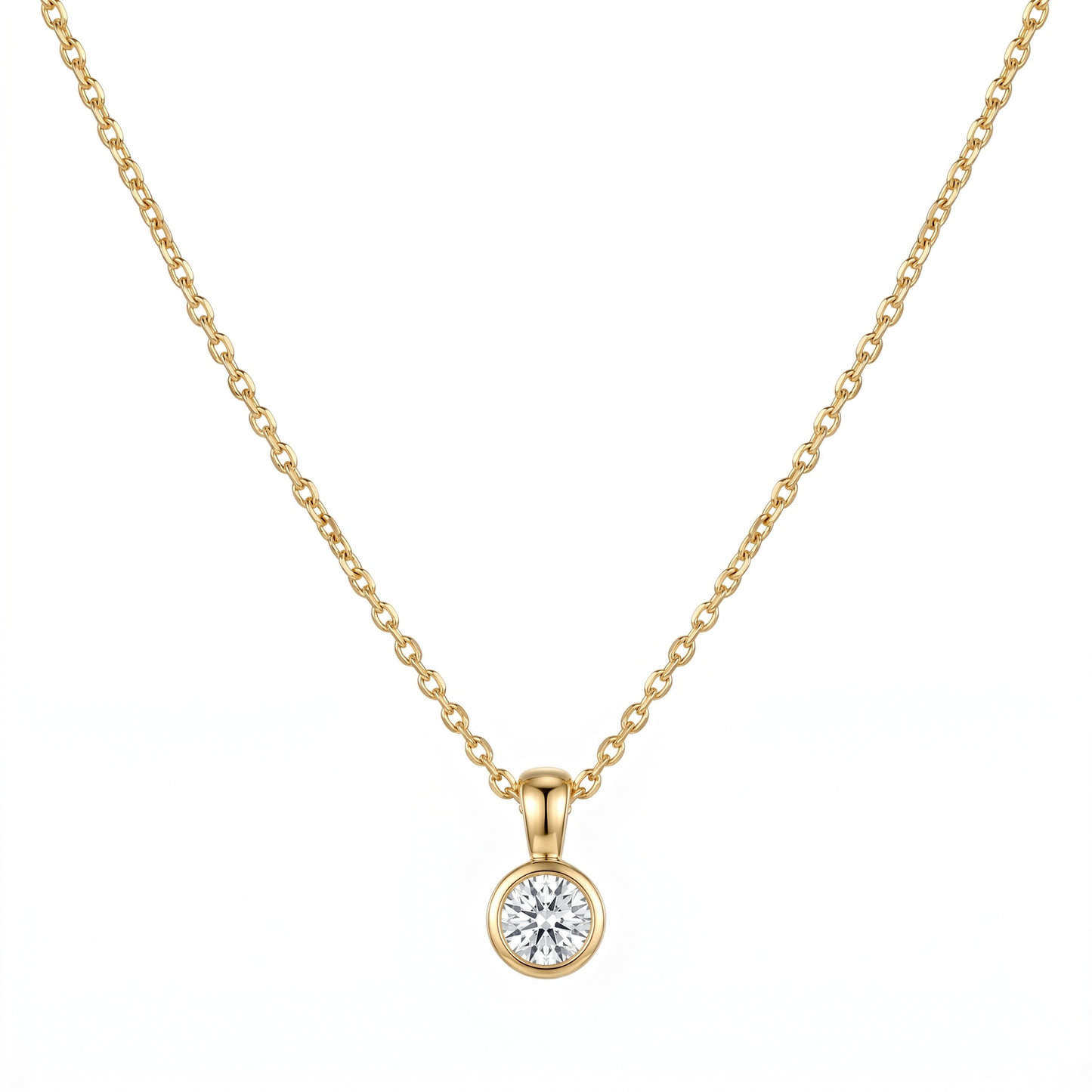 Clair Mini Bezel Necklace