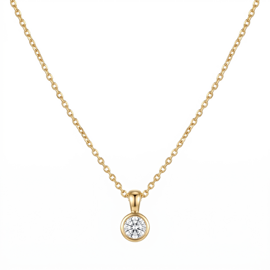 Clair Mini Bezel Necklace