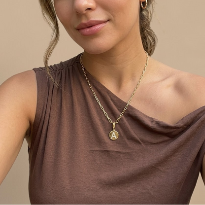 Classic Pavé Letter Pendant
