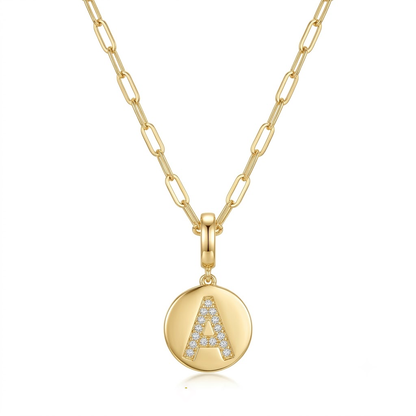 Classic Pavé Letter Pendant