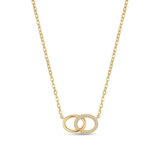 Eterna Interlocking Pavé Cable Chain Necklace