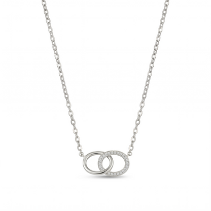 Eterna Interlocking Pavé Cable Chain Necklace