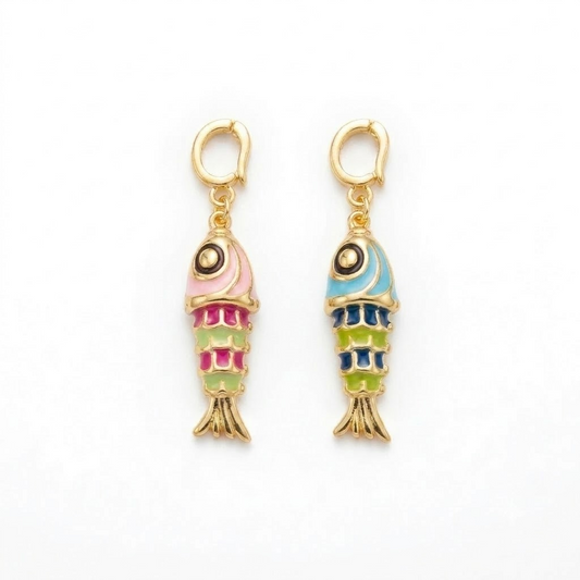 Enamel Fish Pendant