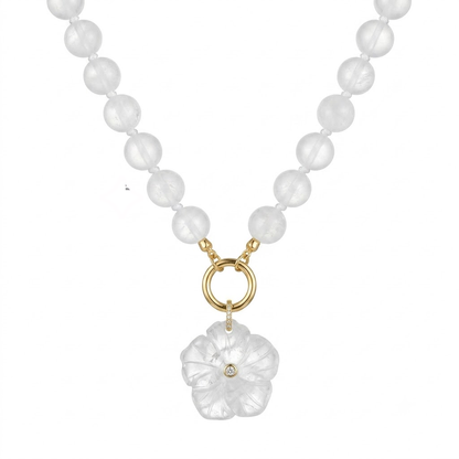 Hibiscus Crystal Flower Charm