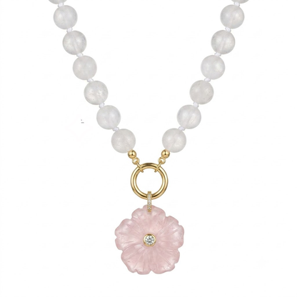 Hibiscus Crystal Flower Charm