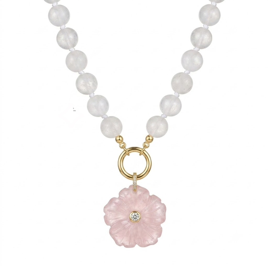 Hibiscus Crystal Flower Charm