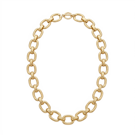 Noir Chunky Link Necklace