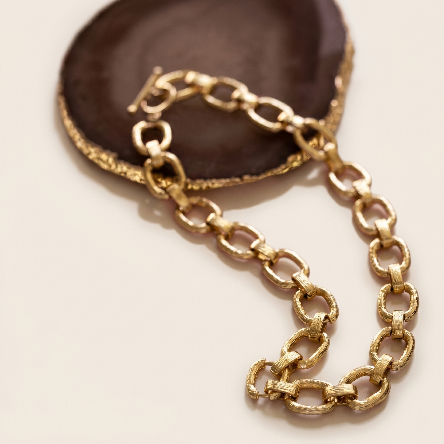 Noir Chunky Link Necklace