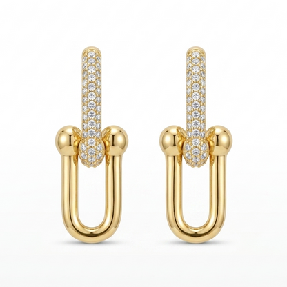 Noir Mini Pavé Link Earring