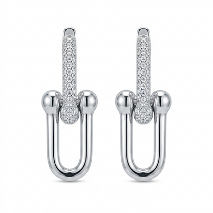 Noir Mini Pavé Link Earring