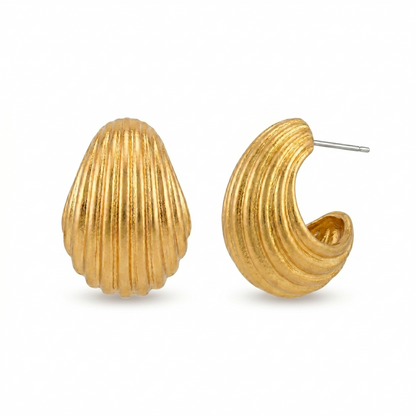 Noir Ribbed Dome Studs