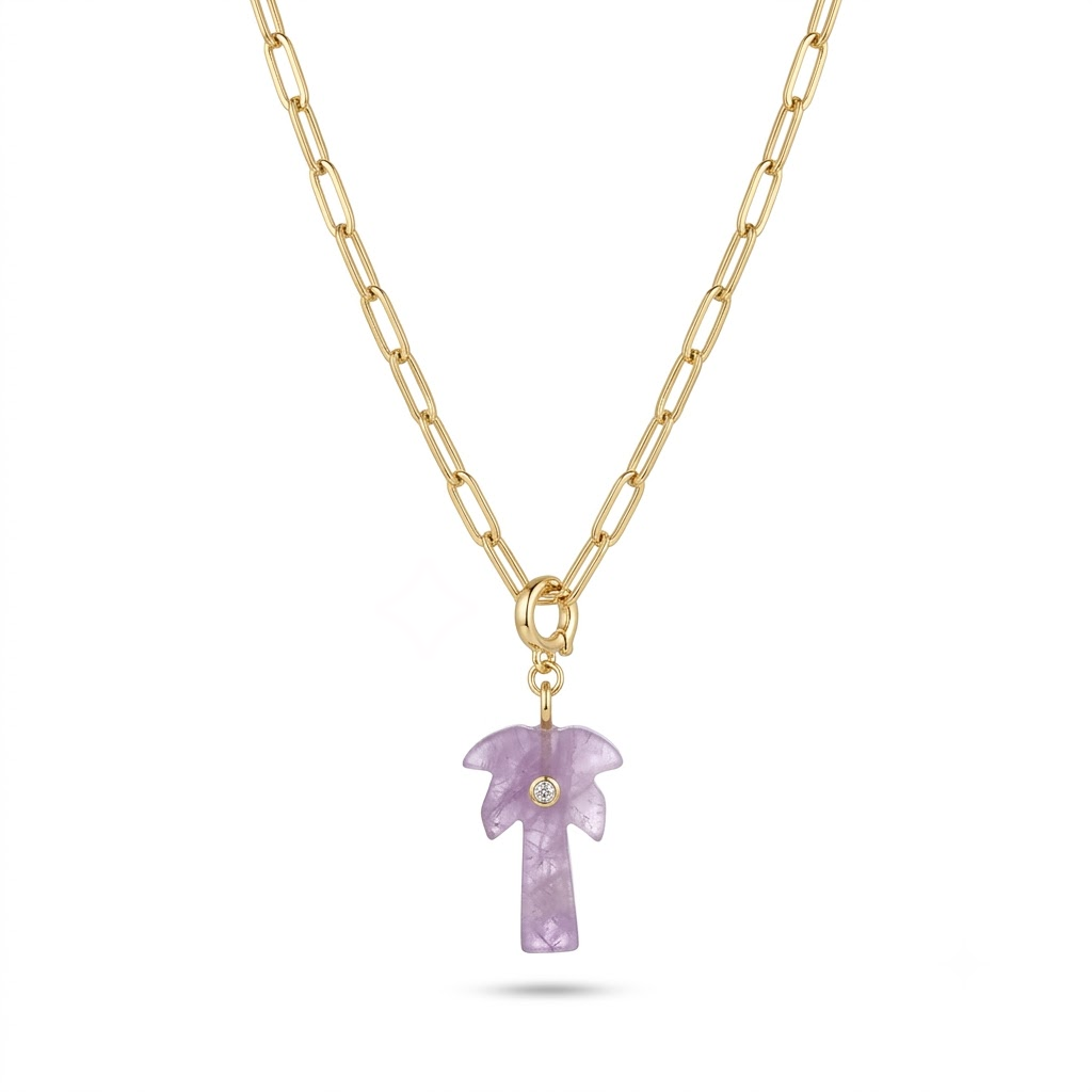 Oasis Semi-Precious Palm Tree Charm