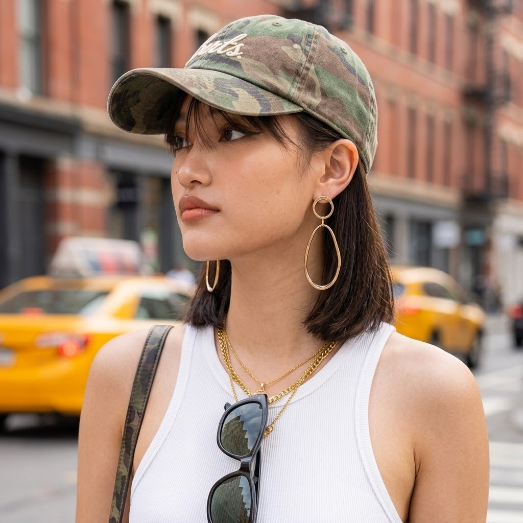 Solene Oval Drop Earrings