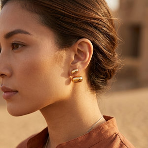 Solene Pebble Drop Earrings