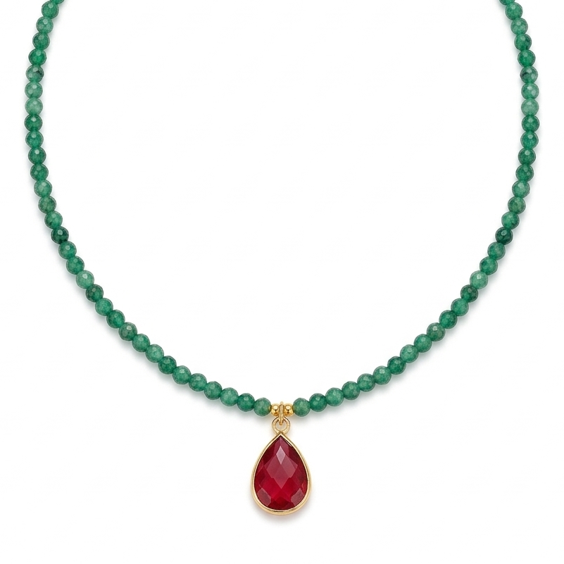 Sora Beaded Pendant Necklace