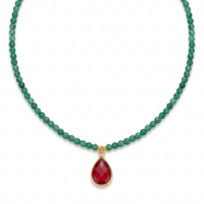Sora Beaded Pendant Necklace