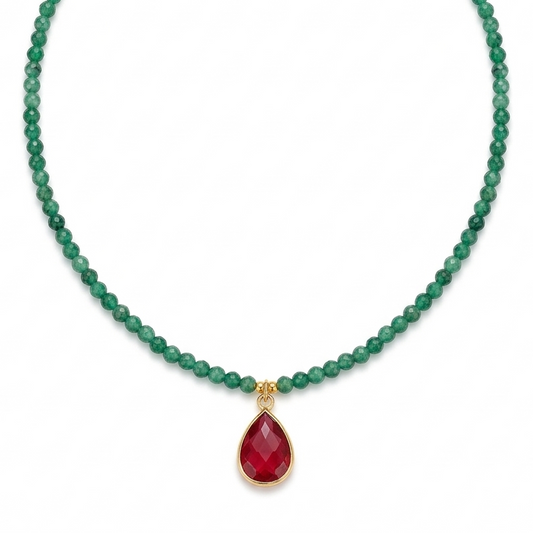 Sora Beaded Pendant Necklace