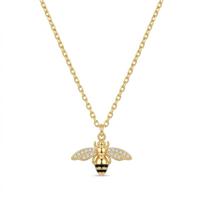 Verde Bee Pendant Necklace
